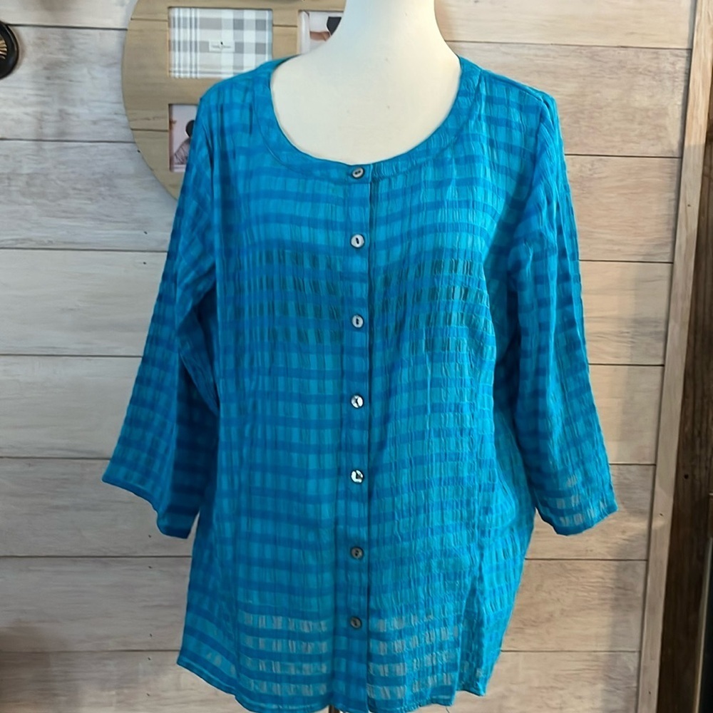 White Stag Blue Top XL